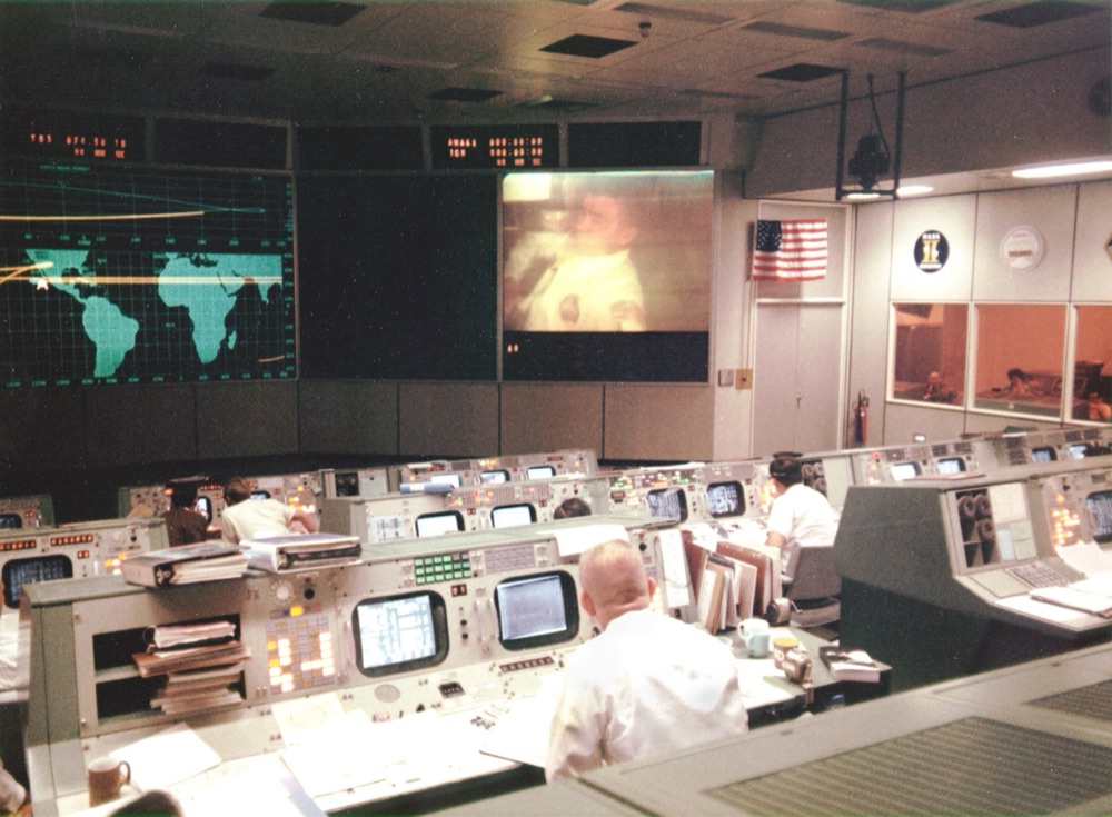 Mission Control during Apollo missions
